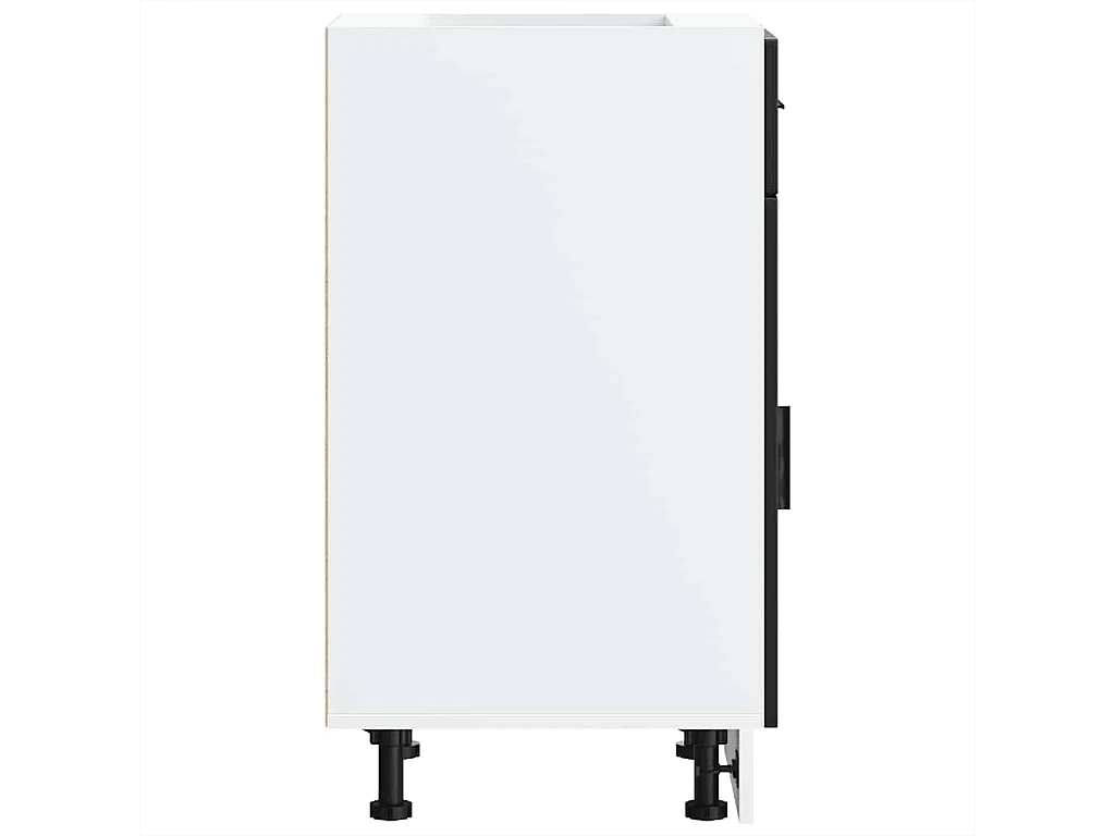 Armoire de cuisine noir bois d'ingénierie