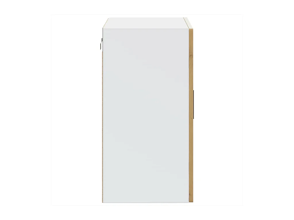 Mobile da cucina a muro con anta in vetro realizzata a mano in rovere Porto