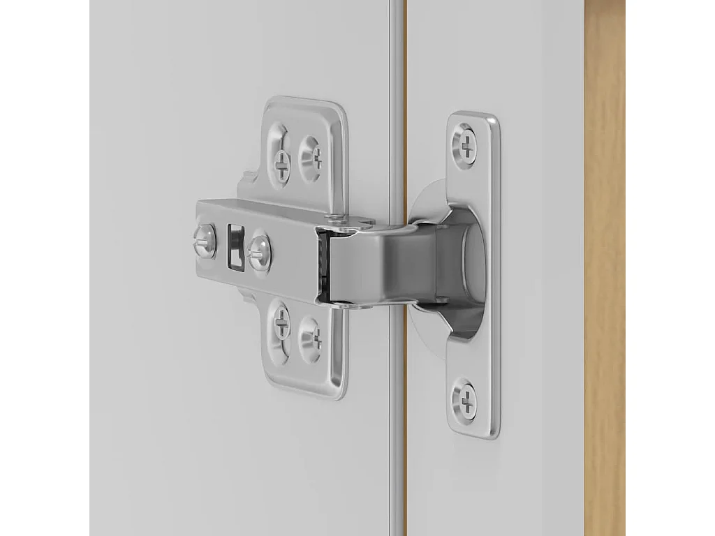 Armoire murale de cuisine porte en verre chêne artisanal