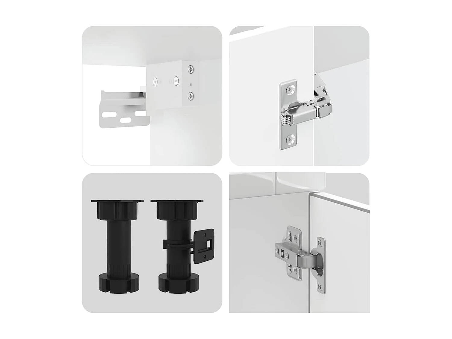 Ensemble d'armoires de cuisine 4 pcs bois d'ingénierie