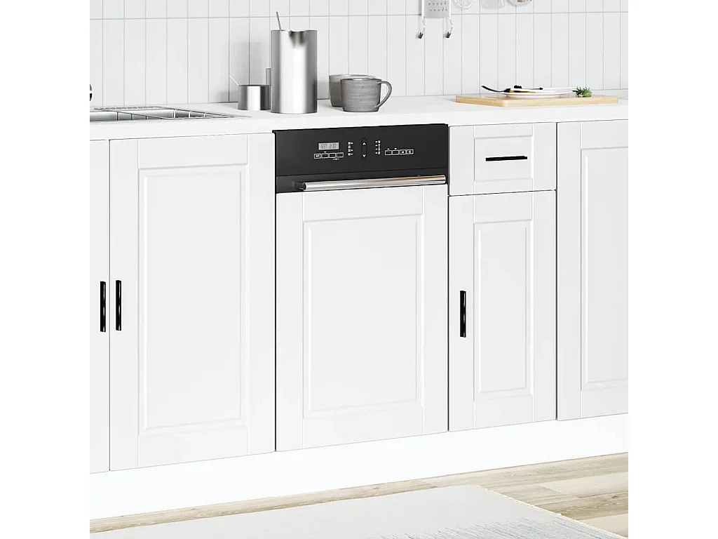 Pannello lavastoviglie bianco 45x1,5x67 cm