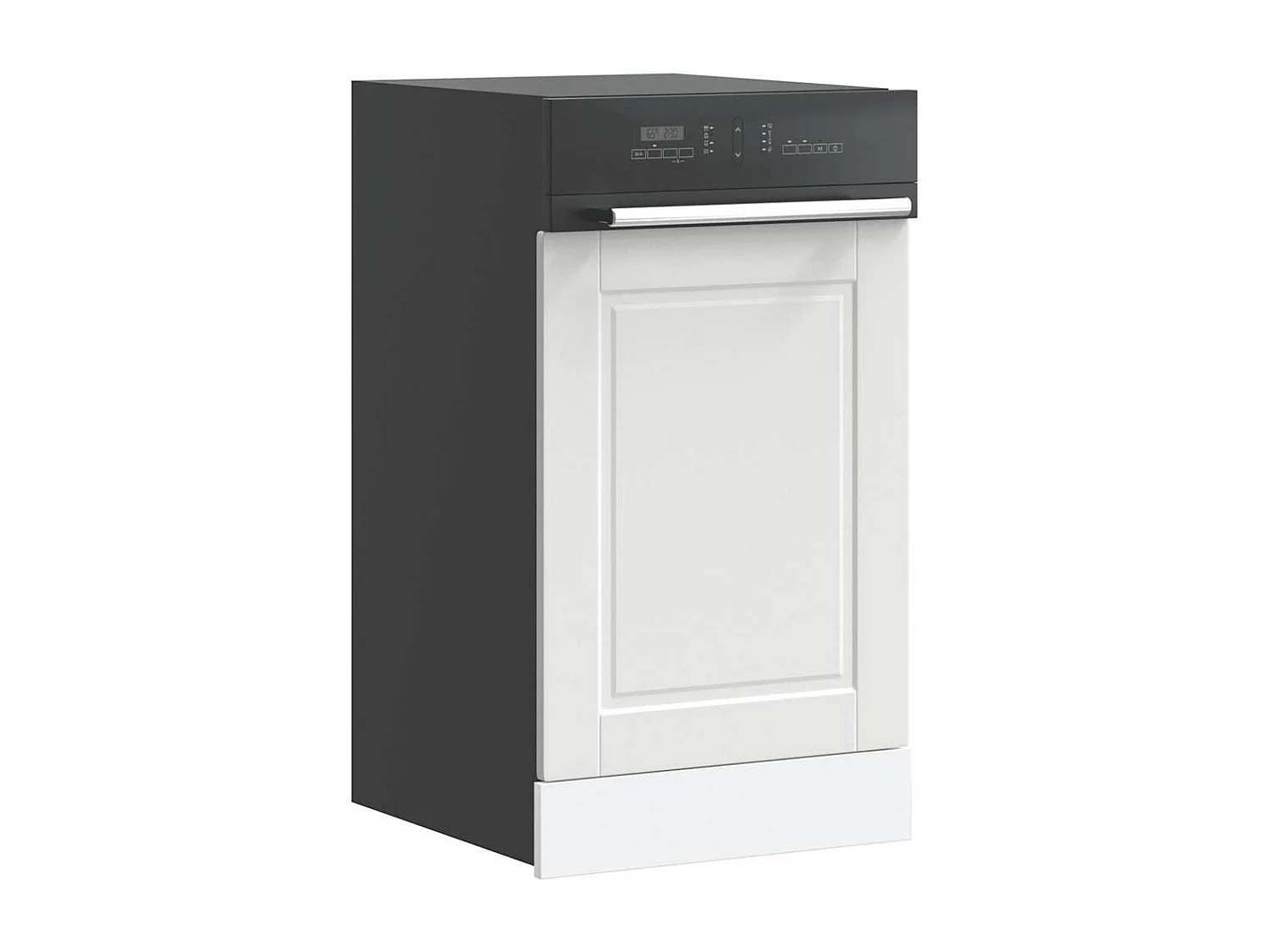 Panneau de lave-vaisselle blanc 45x1,5x67 cm