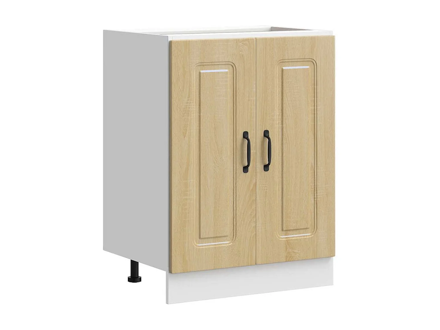 Mobile base per lavello in legno ingegnerizzato Sonoma Oak