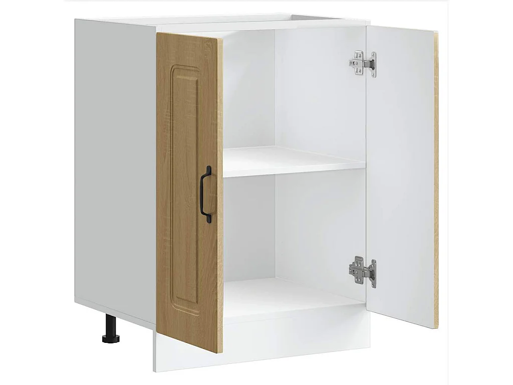 Mobile base per lavello in legno ingegnerizzato Sonoma Oak