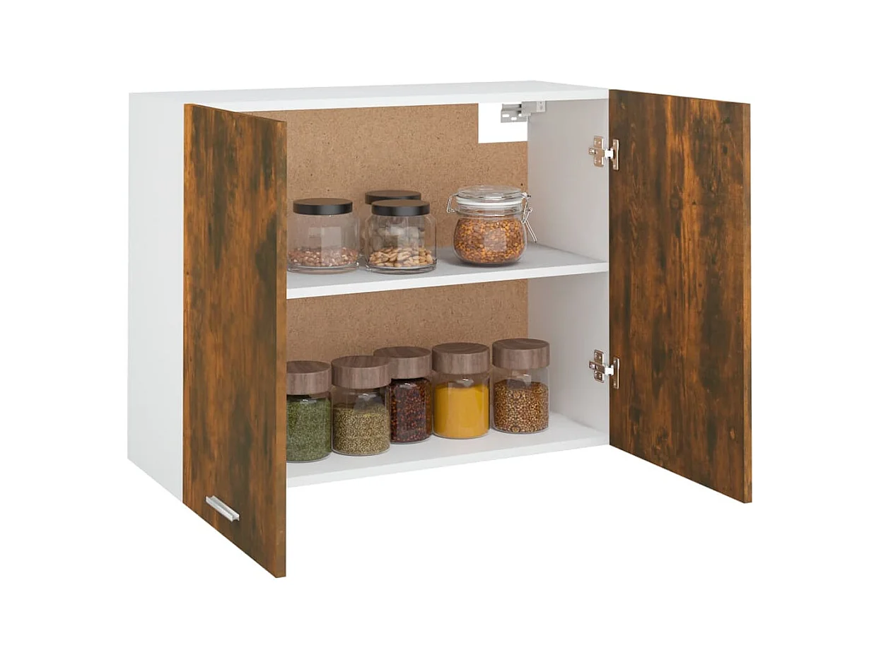 Hängeschrank Eiche geräuchert 80x31x60 cm