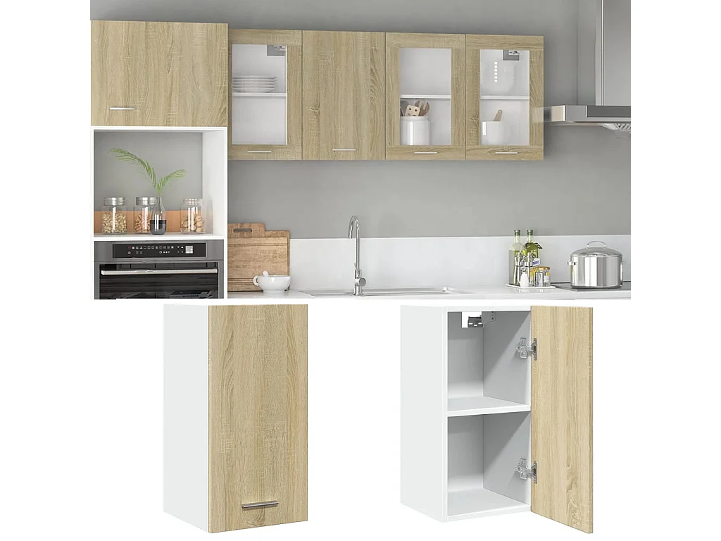 Armario colgante roble Sonoma 29,5x31x60 cm