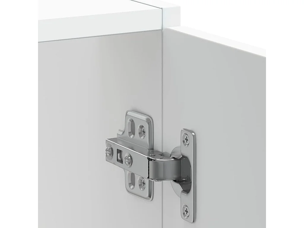 Meuble bas pour évier blanc 60x46x81,5cm bois ingénierie