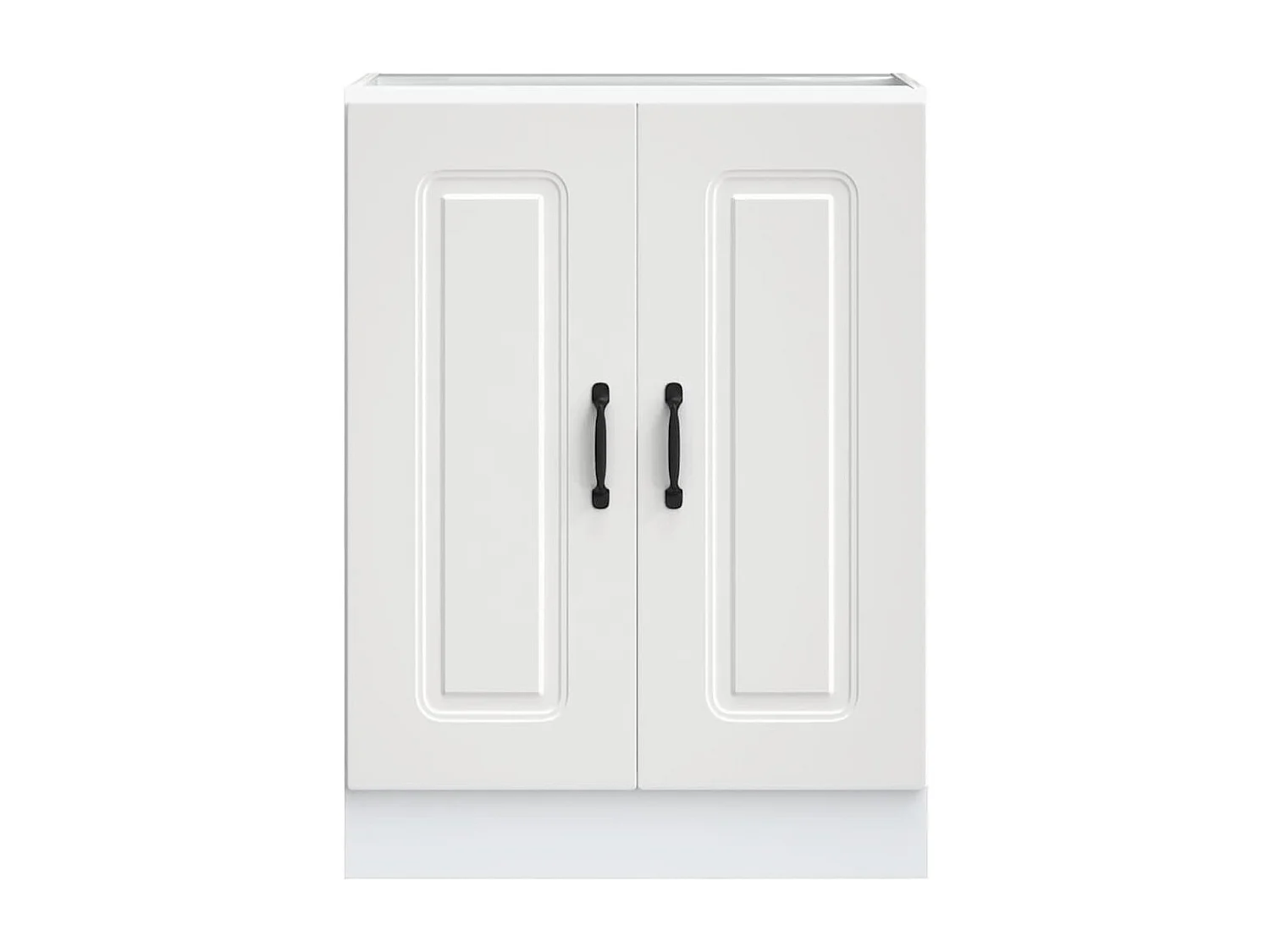 Kalmar witte wastafelkast 60x46x81,5cm bewerkt hout