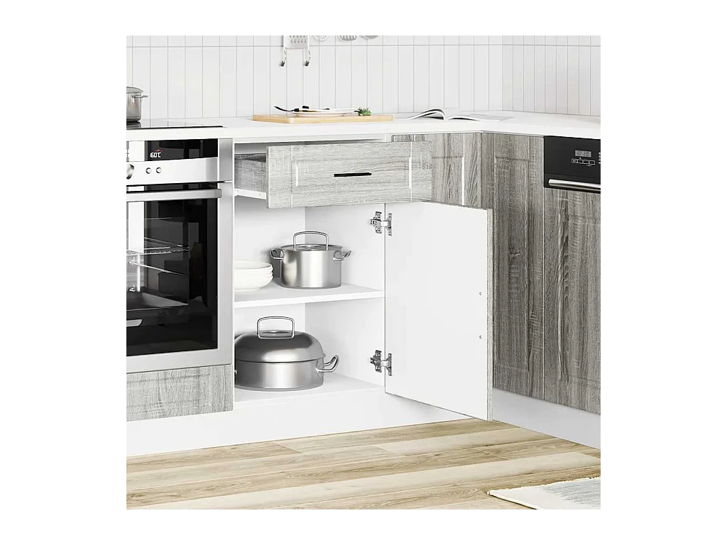 Mobile da cucina in legno ingegnerizzato Sonoma Gray