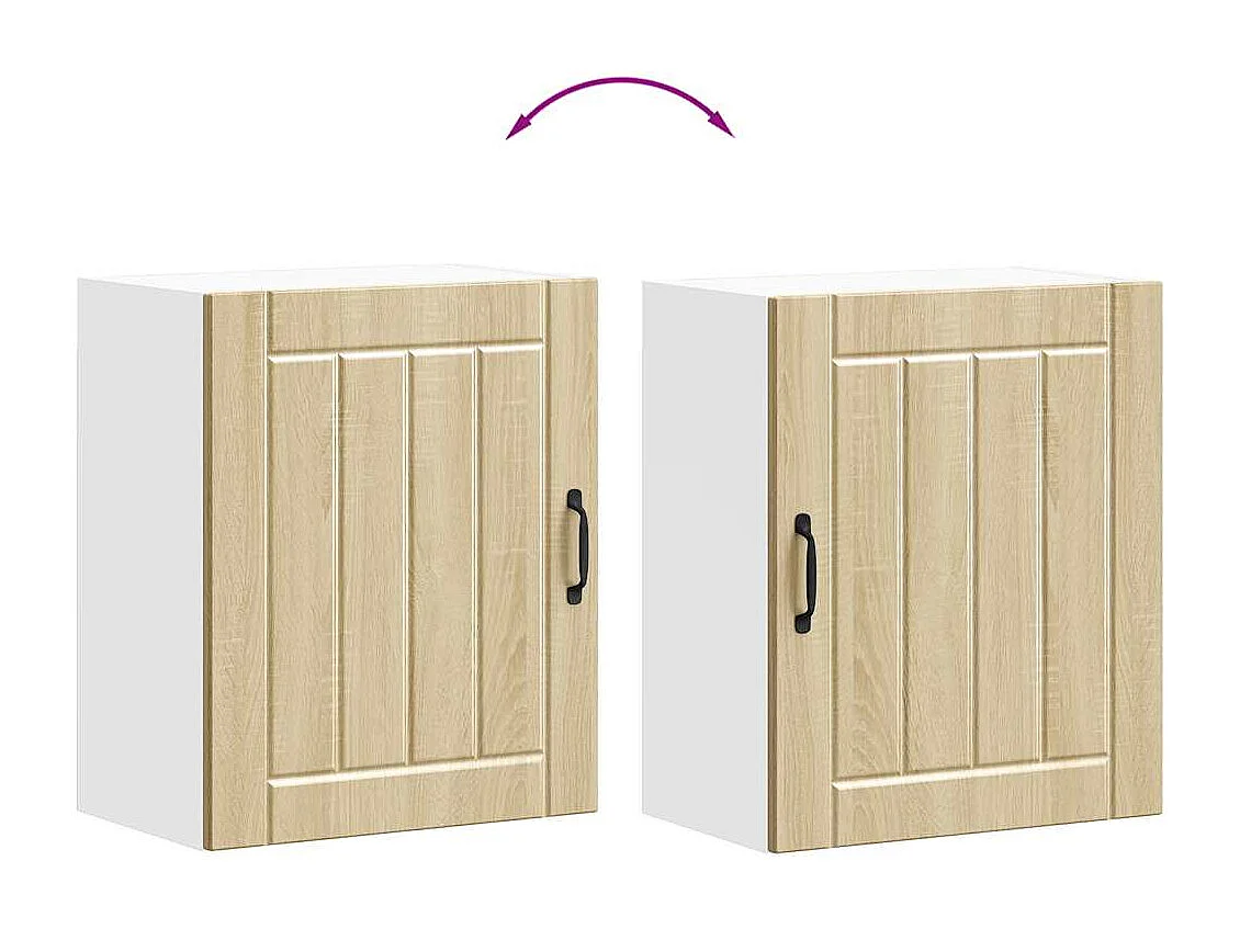 Armoire murale de cuisine chêne sonoma bois ingénierie