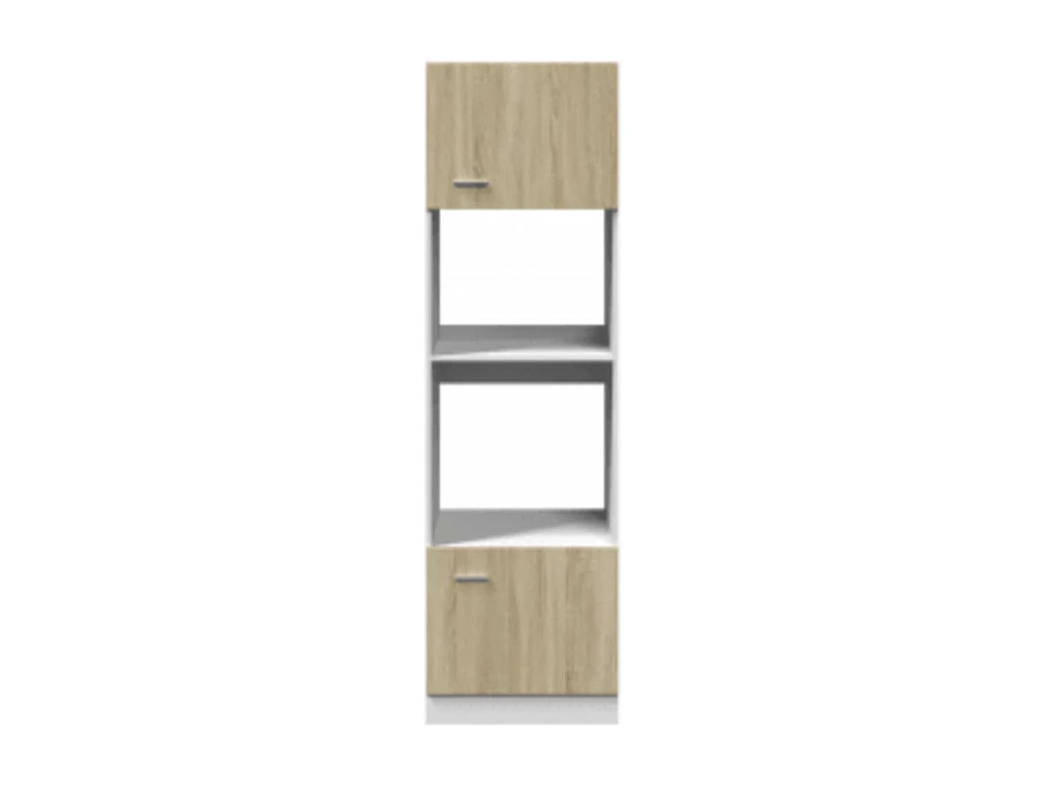 Mueble microondas roble Sonoma 60x57x207 cm
