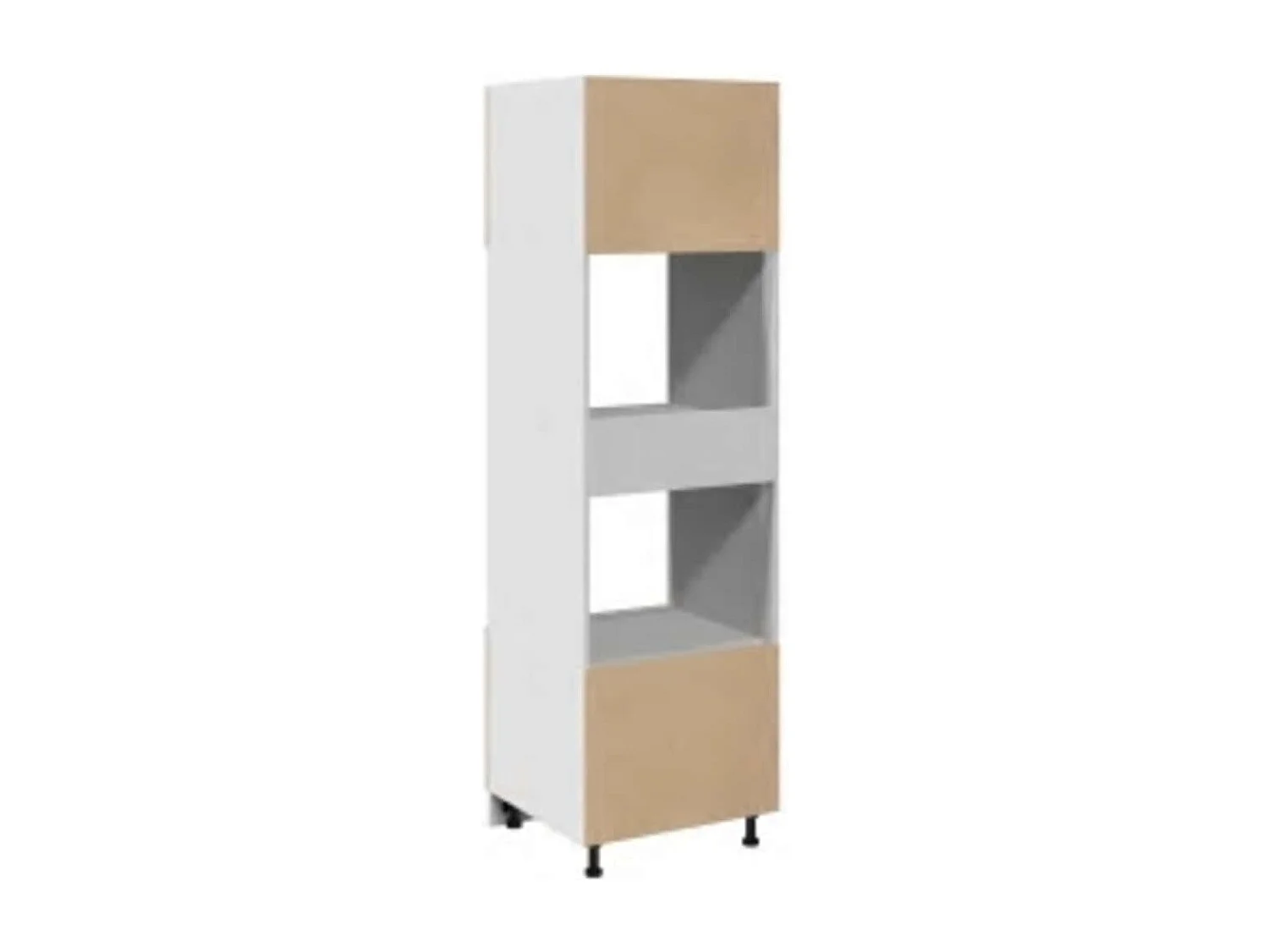 Mueble microondas roble Sonoma 60x57x207 cm