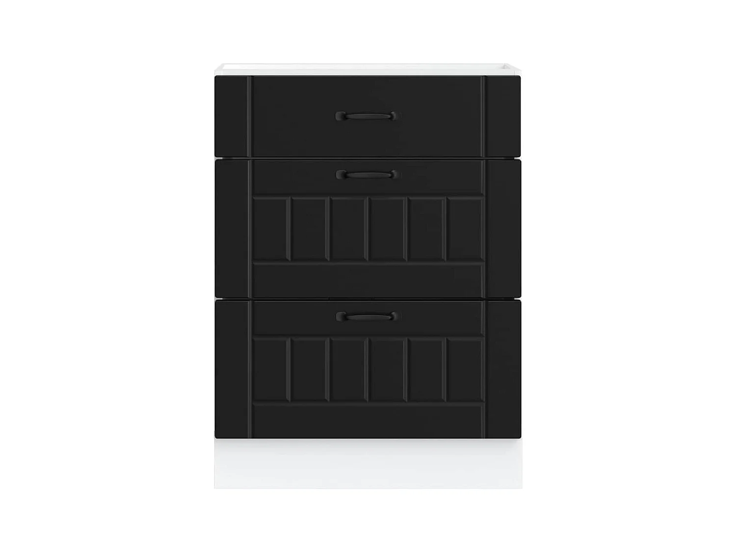 Armoire de cuisine noir bois d'ingénierie