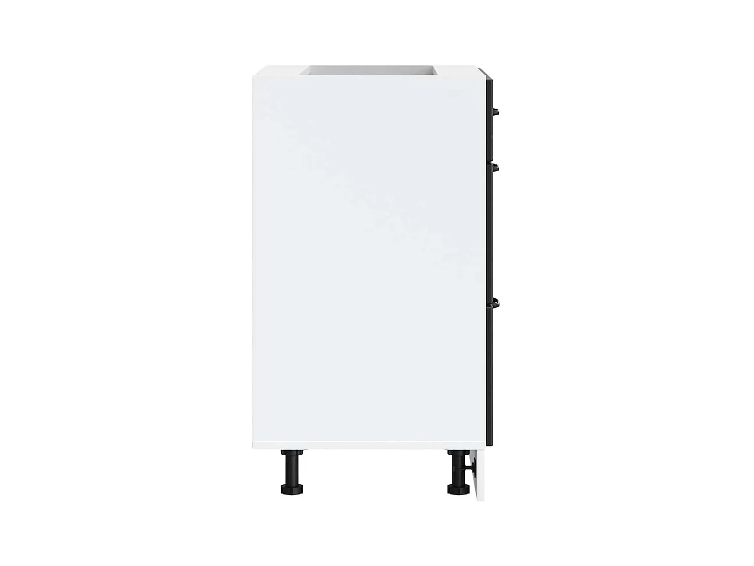 Armoire de cuisine noir bois d'ingénierie