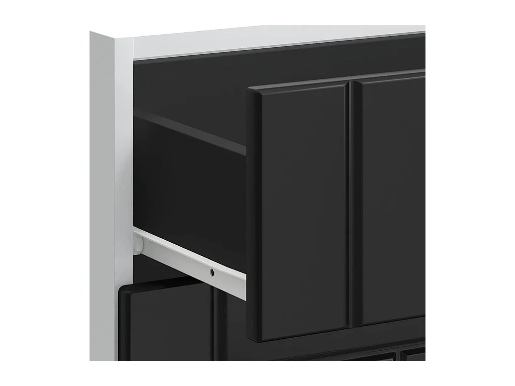 Armoire de cuisine noir bois d'ingénierie