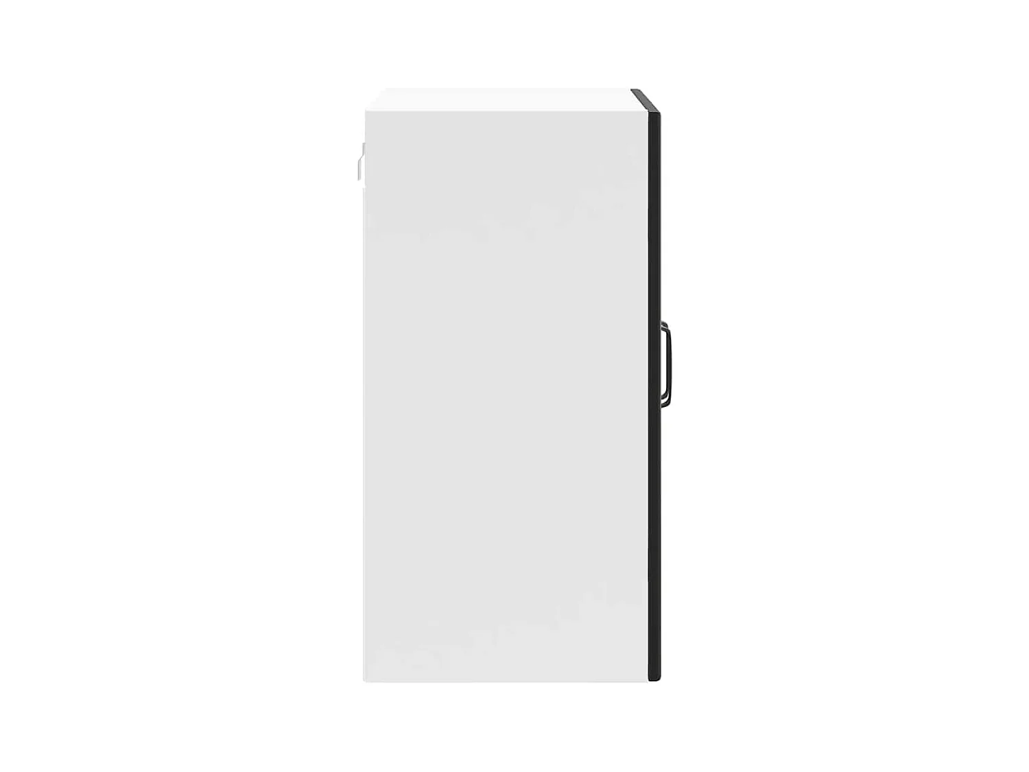 Armoire murale de cuisine avec porte en verre noir