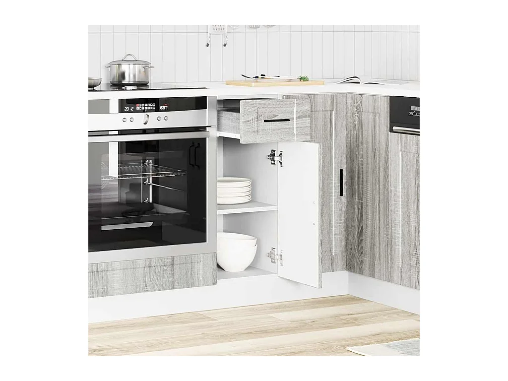Mobile da cucina in legno ingegnerizzato Sonoma Gray