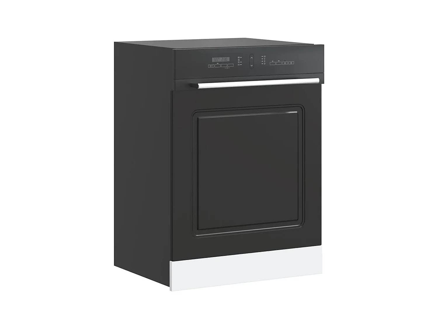 Panneau de lave-vaisselle noir 60x1,5x67 cm