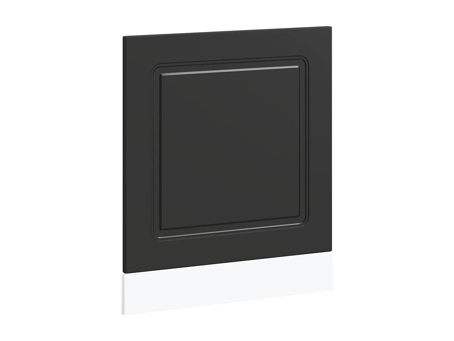 Panneau de lave-vaisselle noir 60x1,5x67 cm