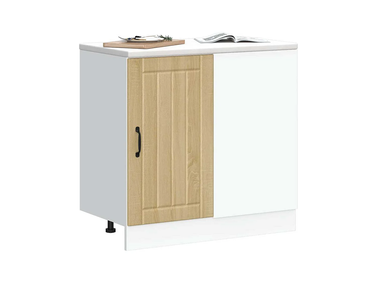 Mobile base da cucina in legno ingegnerizzato Sonoma Oak