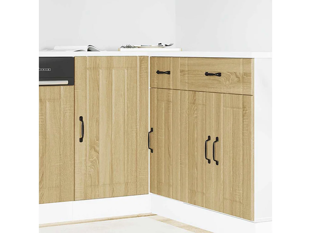 Meuble bas de cuisine chêne sonoma bois d'ingénierie