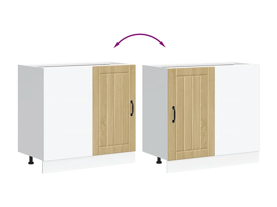 Meuble bas de cuisine chêne sonoma bois d'ingénierie