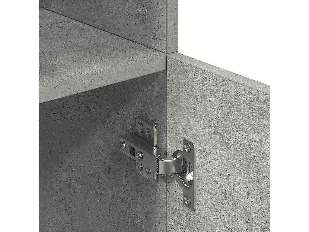 Mobile da cucina grigio cemento 57x41,5x131,5 cm in legno ingegnerizzato