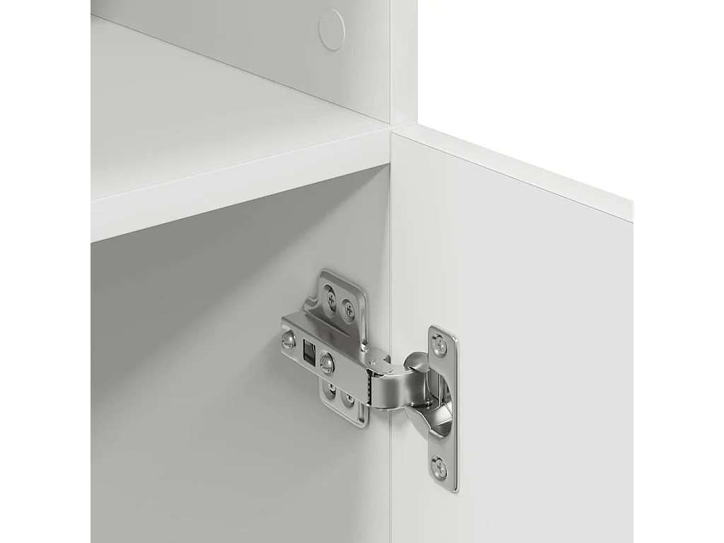 Weißer Küchenschrank 57x41,5x131,5 cm Holzwerkstoff