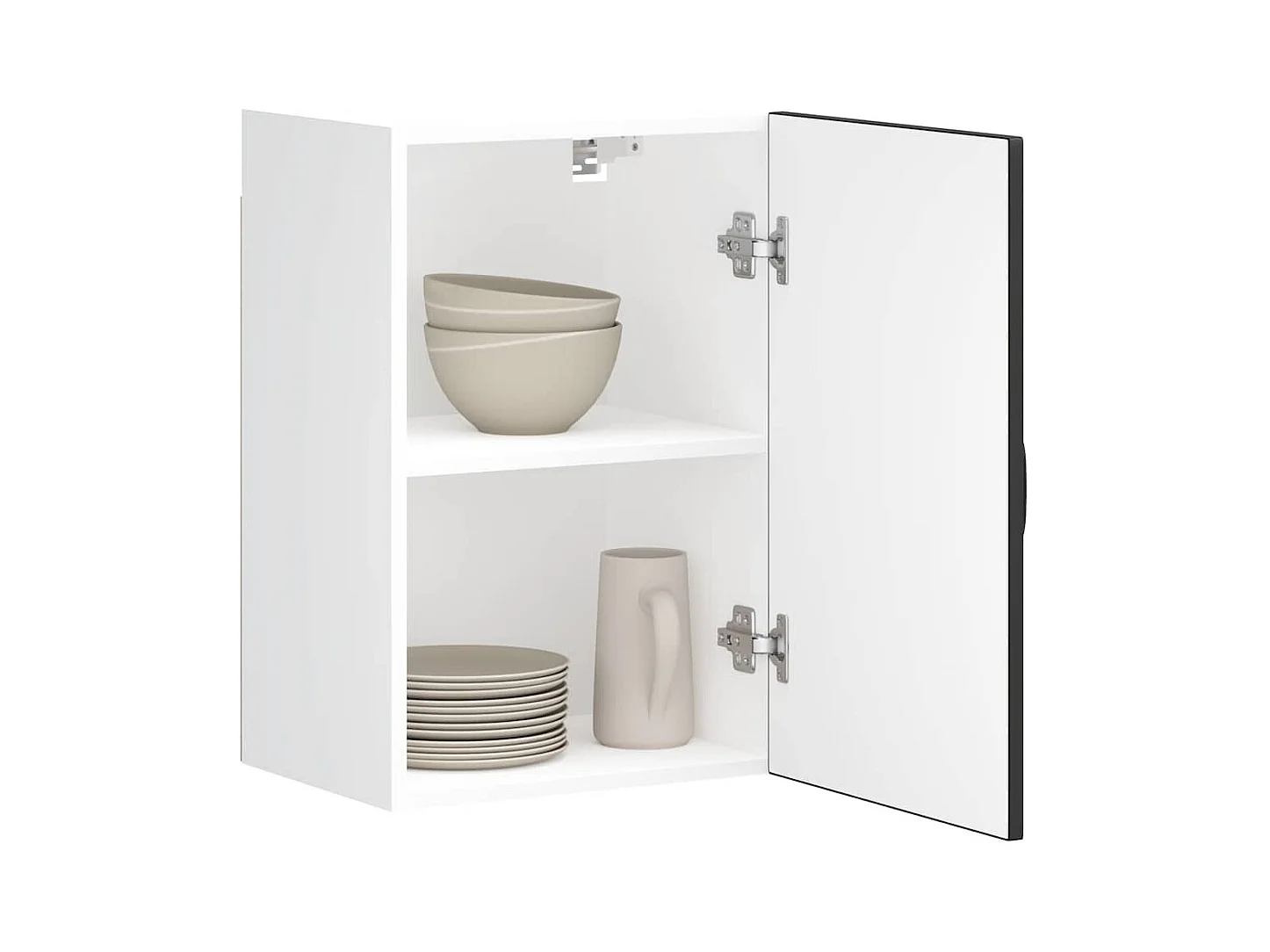Armoire murale de cuisine noir bois d'ingénierie