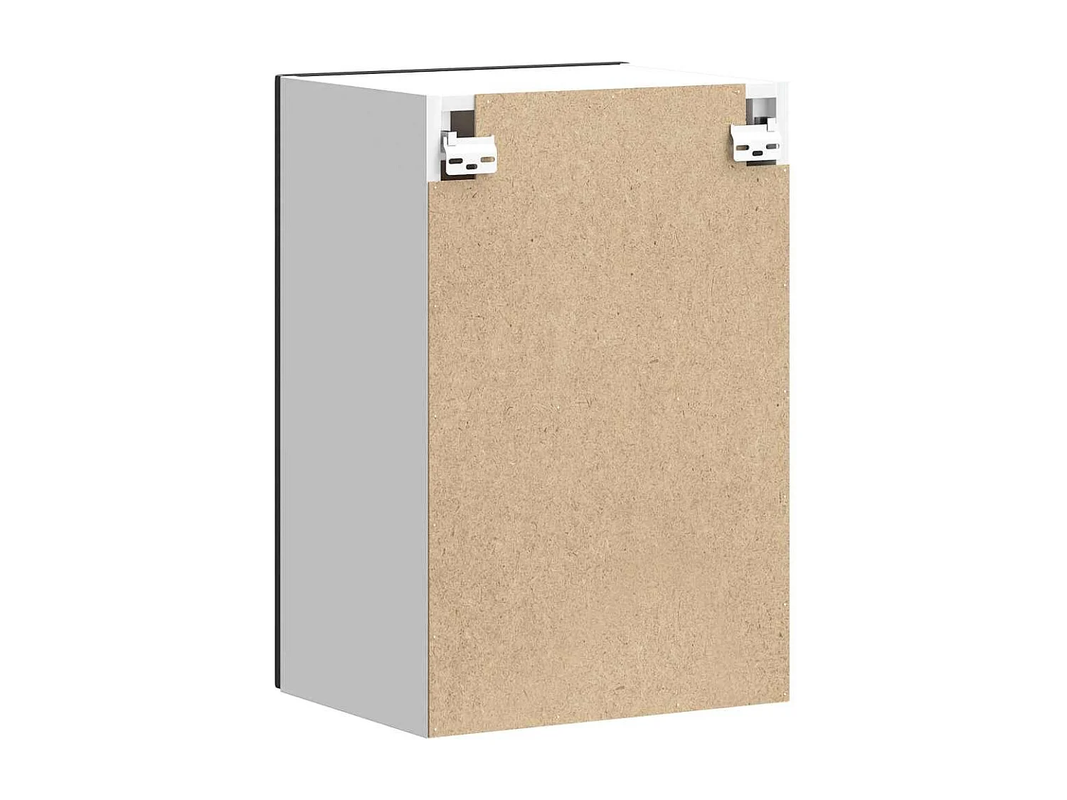 Armoire murale de cuisine noir bois d'ingénierie