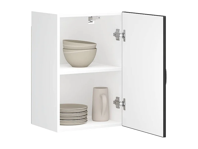 Armoire murale de cuisine noir bois d'ingénierie