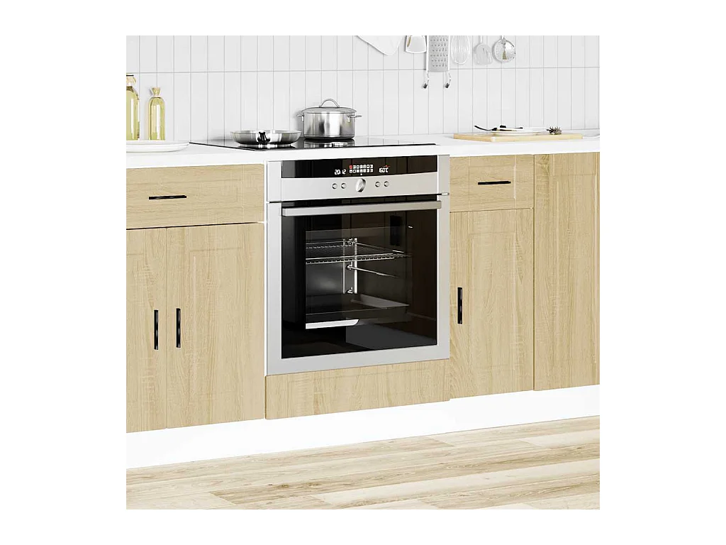 Mobile forno in legno ingegnerizzato rovere Sonoma