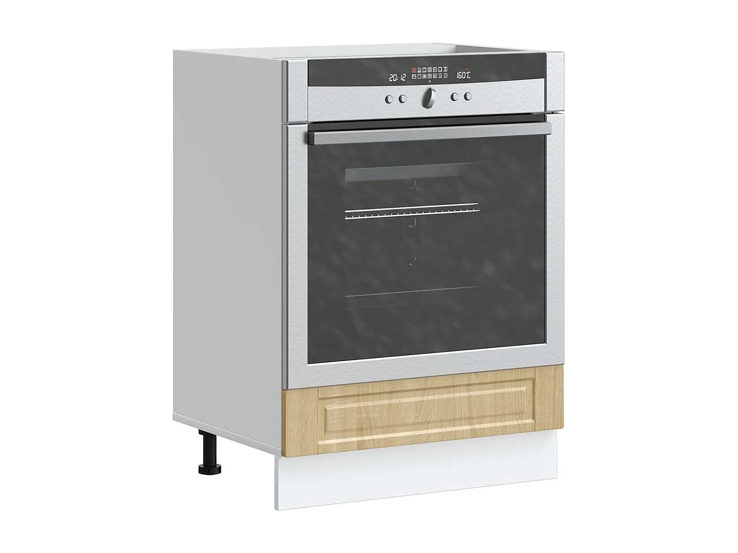 Armoire à four chêne sonoma bois d'ingénierie