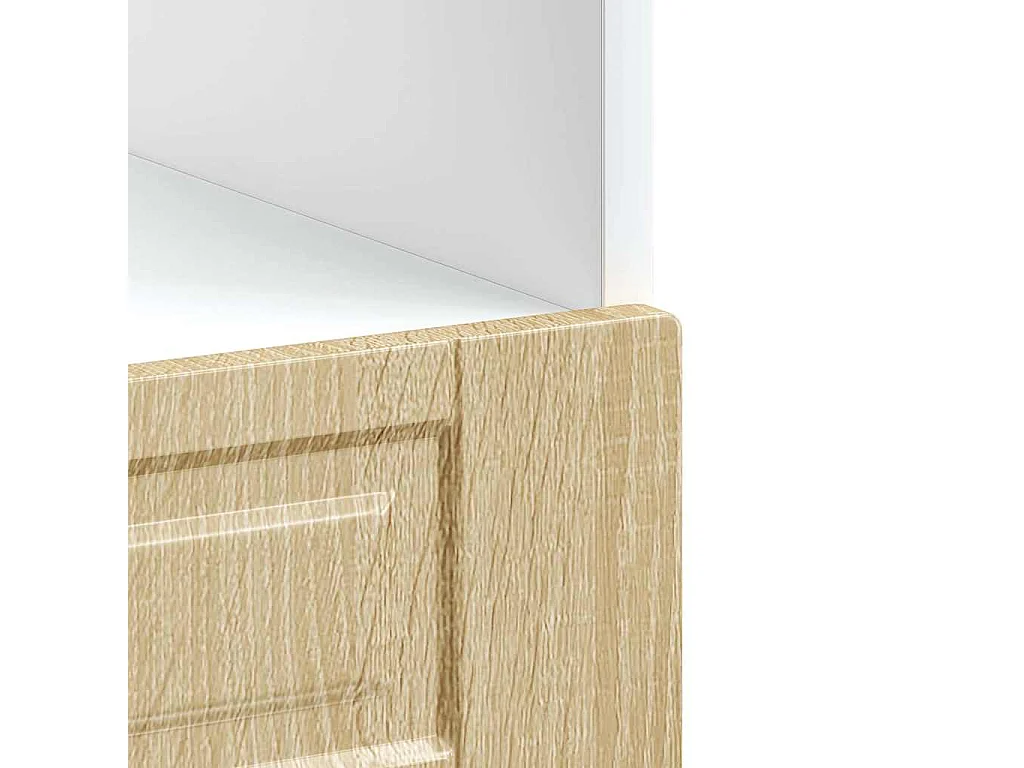 Armoire à four chêne sonoma bois d'ingénierie