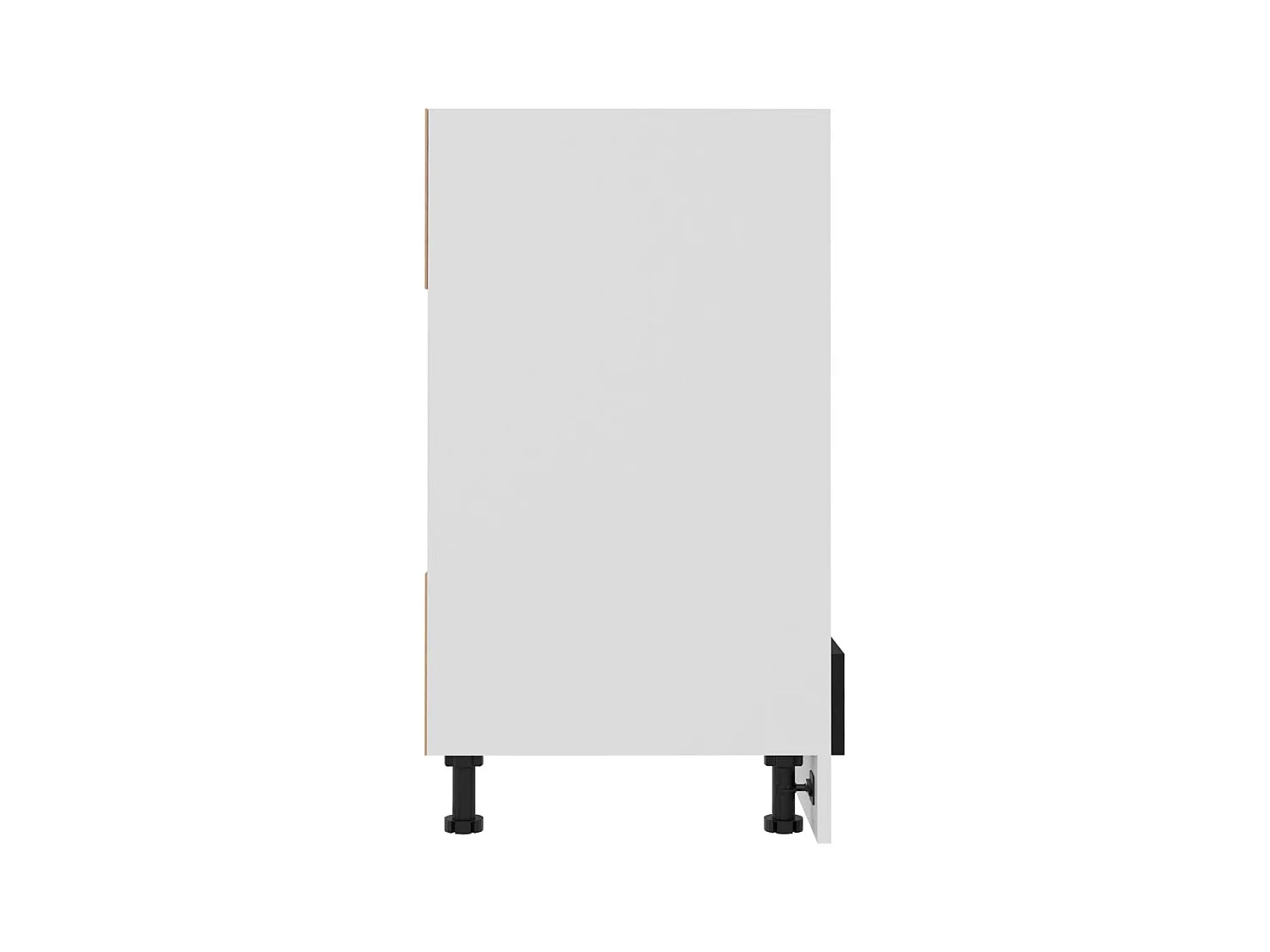 Lyon Zwarte Ovenkast 60x46x81,5 cm Bewerkt Hout