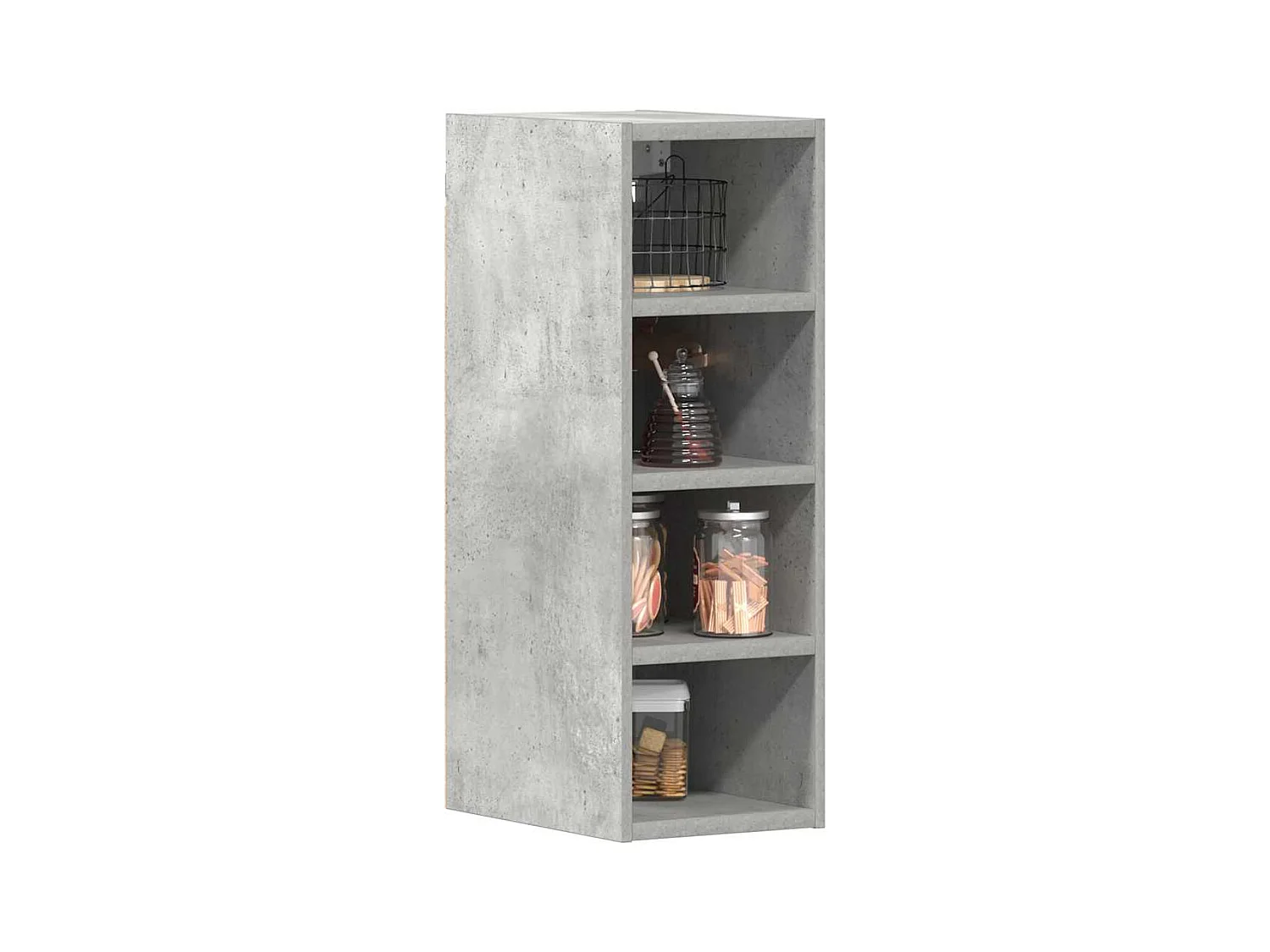 Armoire suspendue gris béton 20x29,5x60 cm