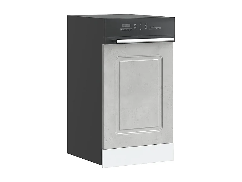 Pannello lavastoviglie grigio cemento 45x1,5x67 cm