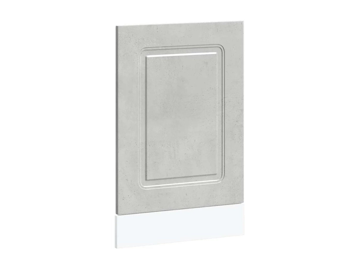 Panneau de lave-vaisselle gris béton 45x1,5x67 cm