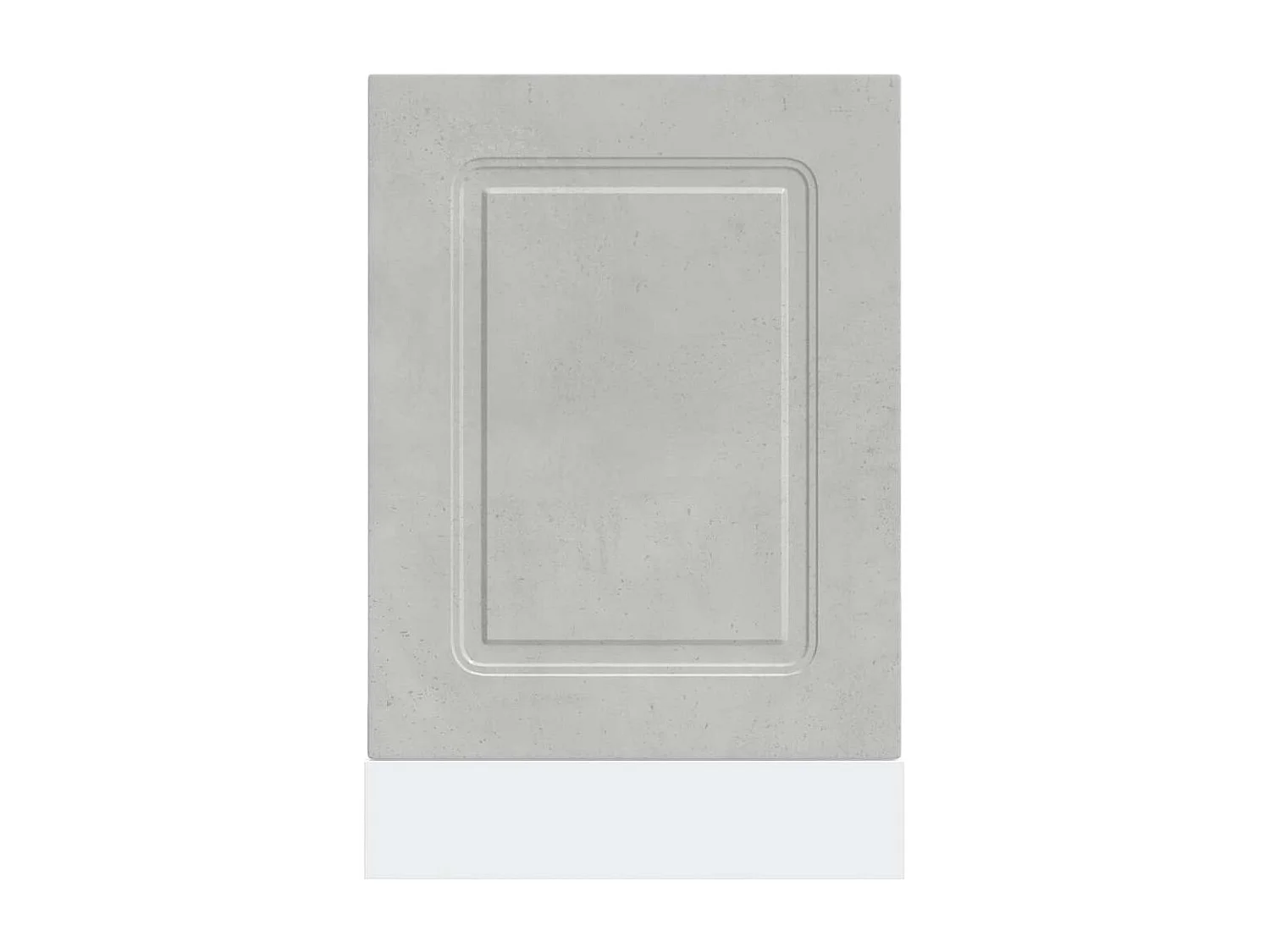 Panneau de lave-vaisselle gris béton 45x1,5x67 cm