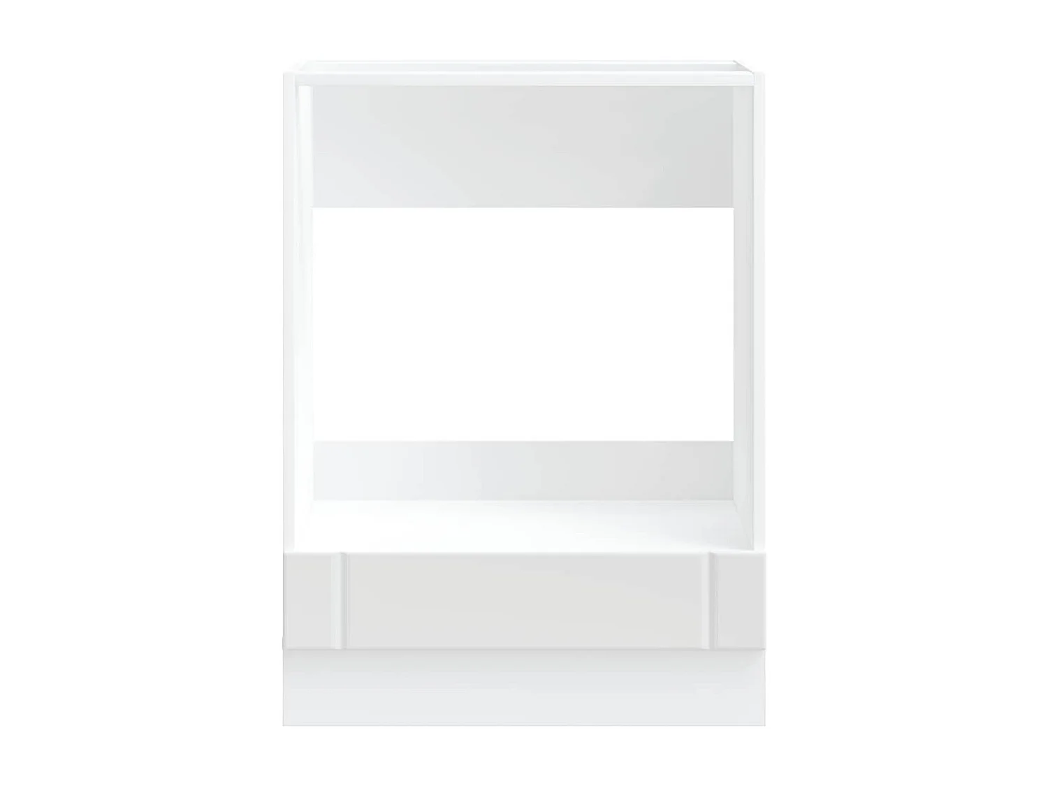 weißer Ofenschrank aus Holzwerkstoff