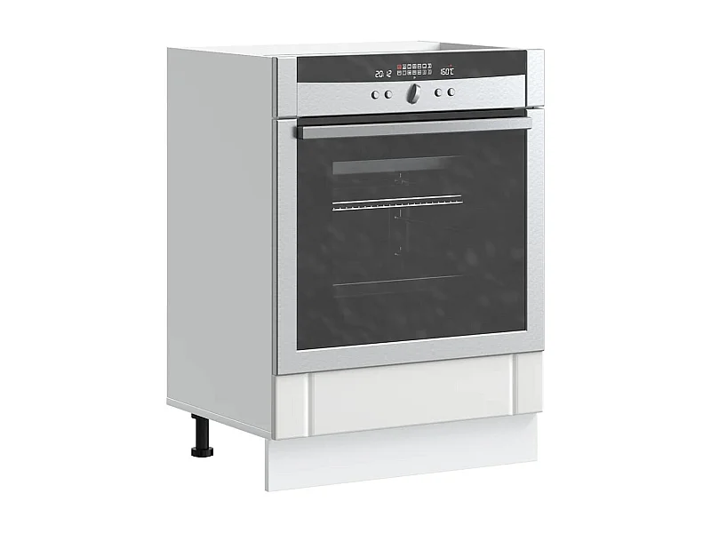 weißer Ofenschrank aus Holzwerkstoff