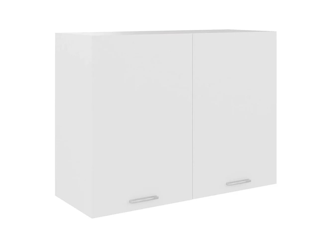 Witte hangkast 80x31x60 cm bewerkt hout