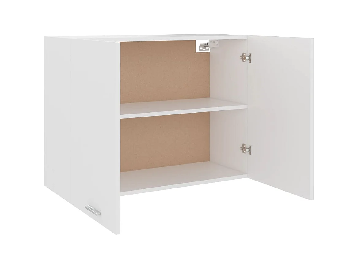 Witte hangkast 80x31x60 cm bewerkt hout
