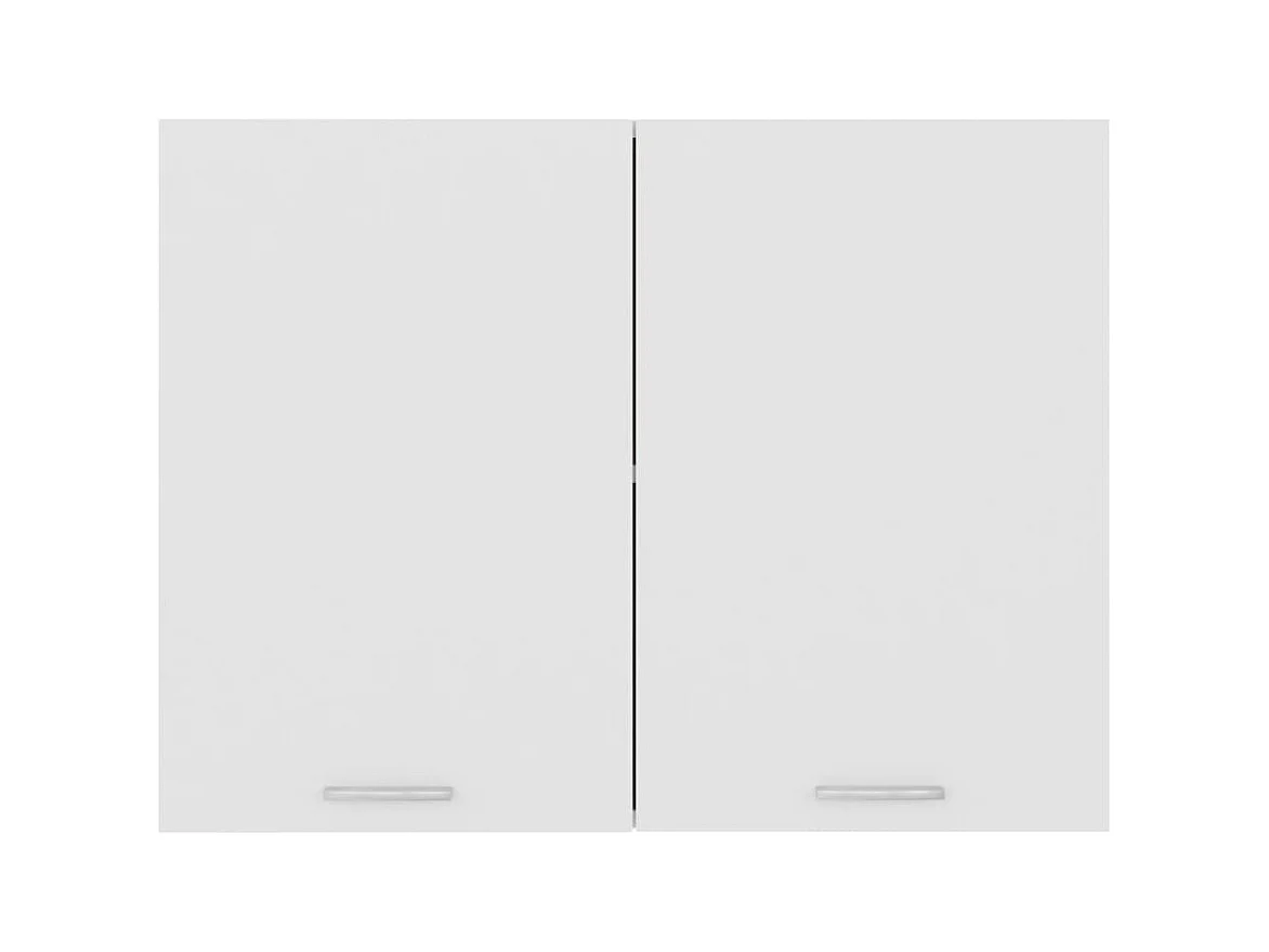 Witte hangkast 80x31x60 cm bewerkt hout