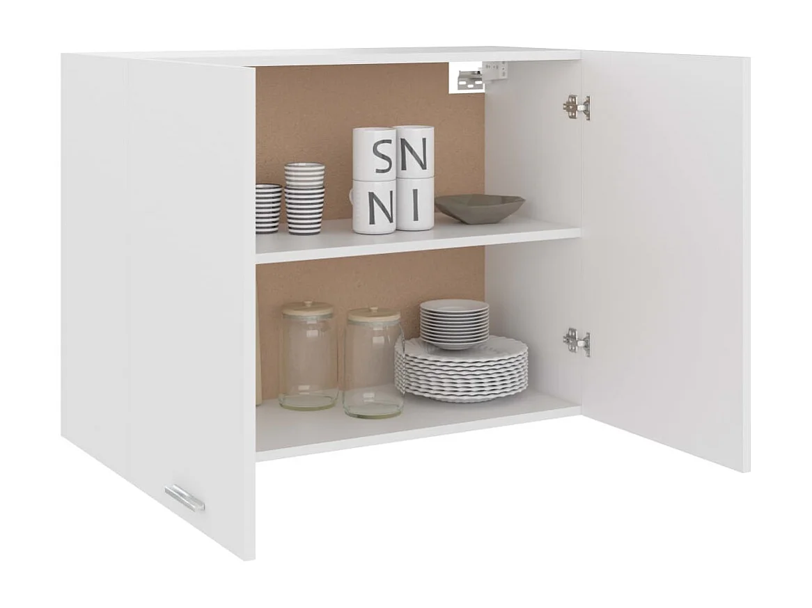 Armario colgante blanco de 80 x 31 x 60 cm de madera de ingeniería