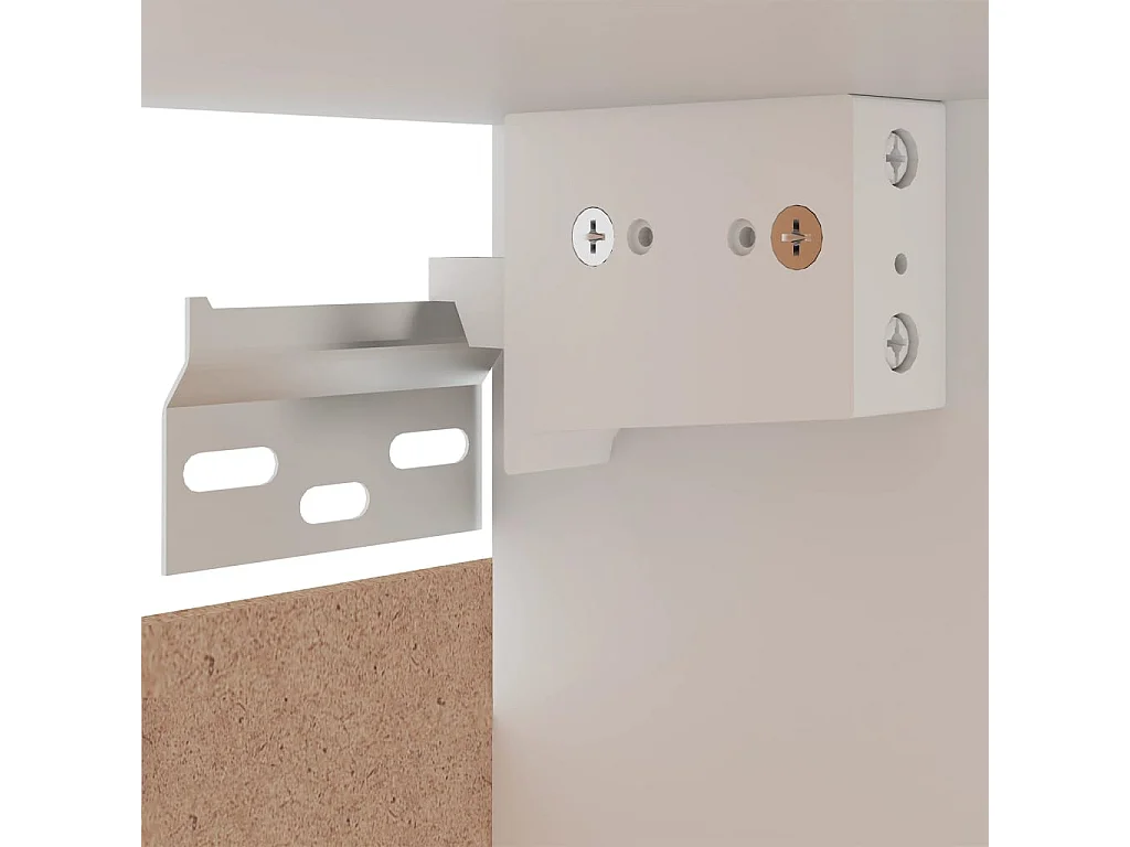 Armario colgante blanco de 80 x 31 x 60 cm de madera de ingeniería