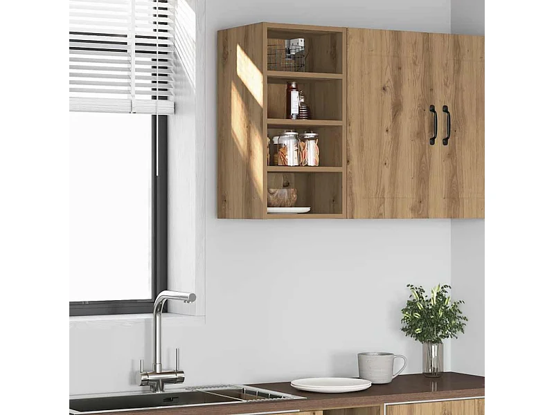 Armoire suspendue chêne artisanal 30x29,5x60 cm