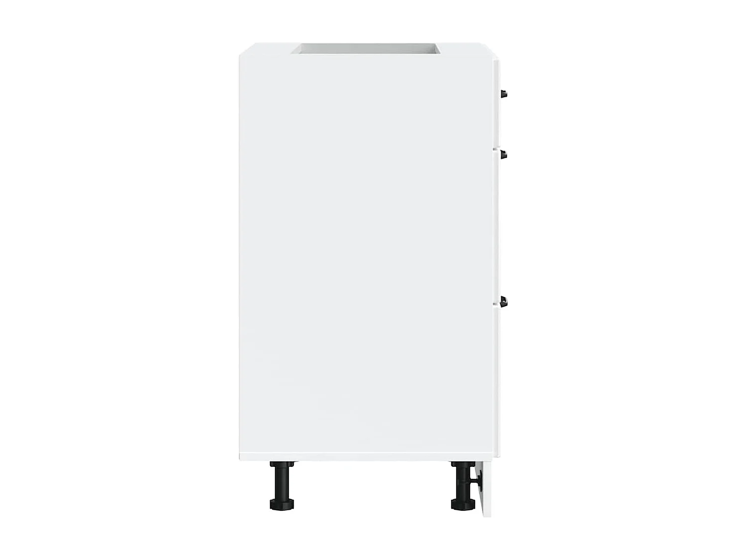 Mobile da cucina in legno ingegnerizzato bianco lucido