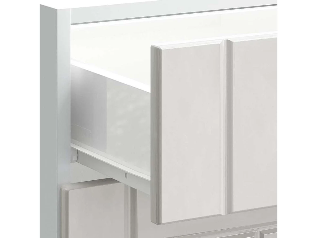 Mobile da cucina in legno ingegnerizzato bianco lucido