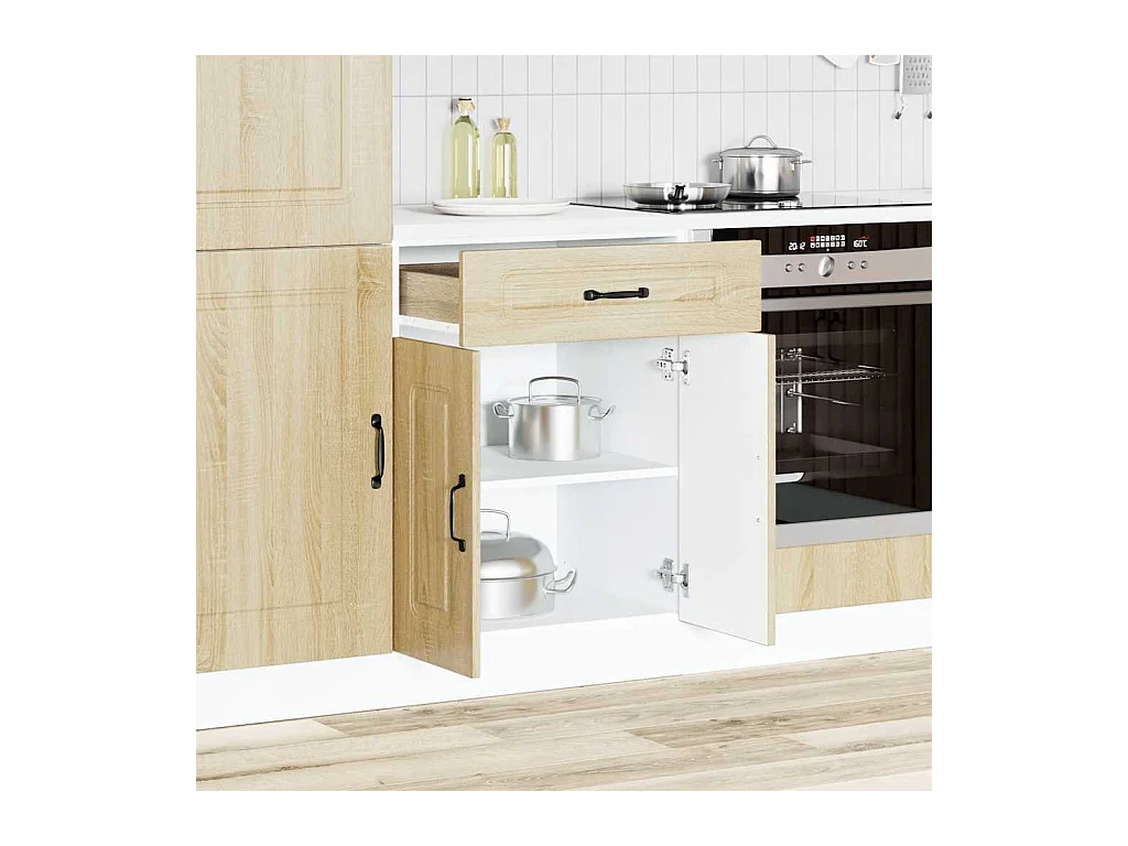 Mobile da cucina in legno ingegnerizzato Sonoma Oak